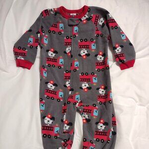 Puppy Firefighter Boys' Fleece Sleeper